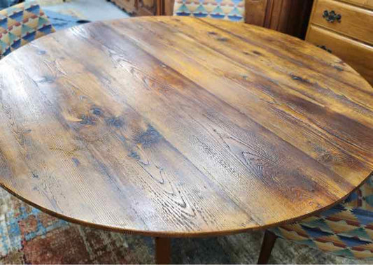 Round Wood Dining Table