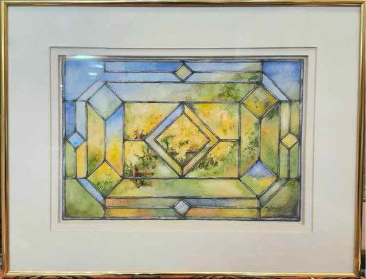 Art 'Reflections of Forsythia' Watercolor M.L Kennedy