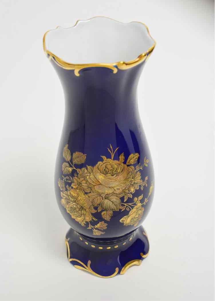 Pirkenhammer Cobalt Blue Vase