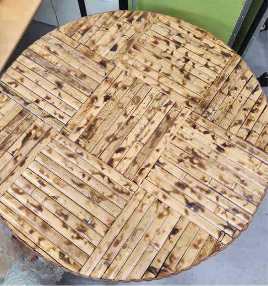 Vtg. Rattan Fold Up Table