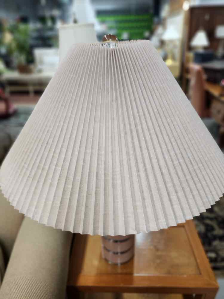 80's Optique Stacked Lucite Table Lamp