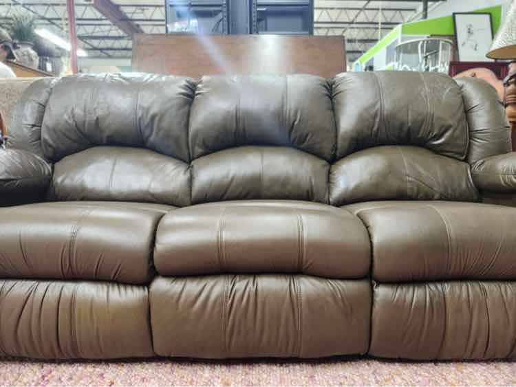 Bassett Leather Recliner Couch