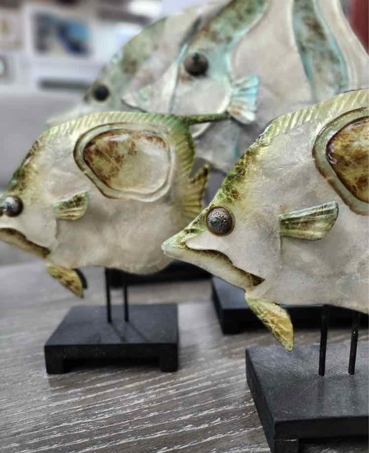 Metal Fish Shell Finish Decor /4