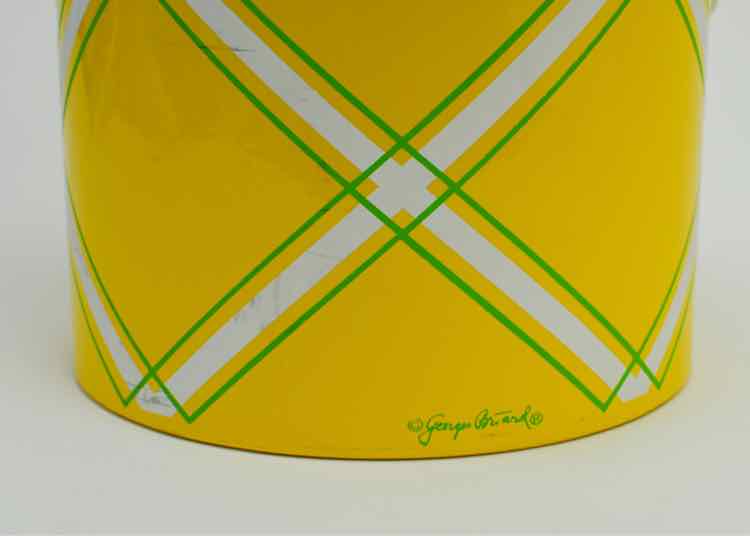 Yellow Retro Plaid Ice Bucket