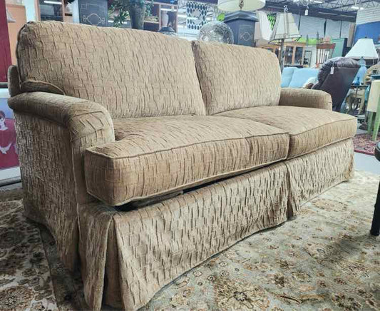 Retro Gold Queen Sleeper Sofa