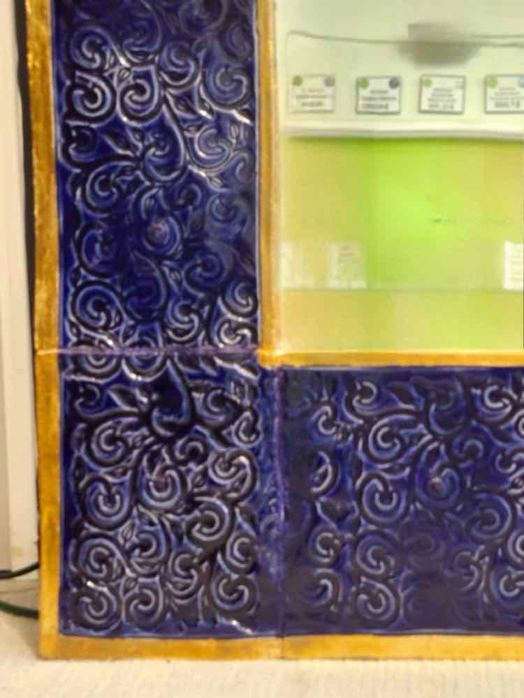 "Italian Majolica" Style Mirror by George Alexander
