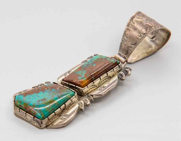 Vtg. Turquoise .925 Pendant