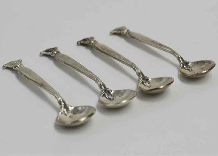 Silver "Romance of the Sea" Wallace Sterling Silver Salt Spoons