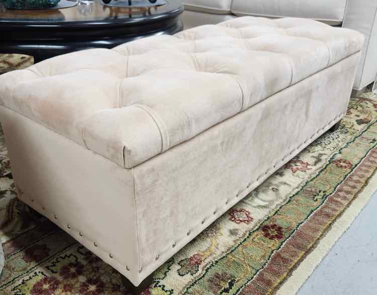 Pink Storage Ottoman