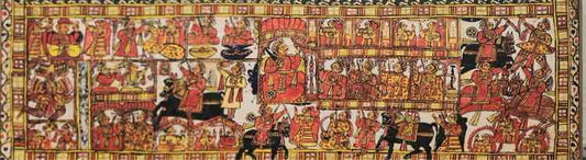 Art Handpainted Indian Cloth Painting