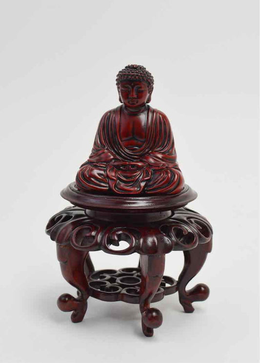 Decor Wooden Cinnabar Buddha