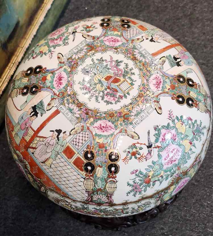 Art Handpainted Rose Medallion Rice Warmer