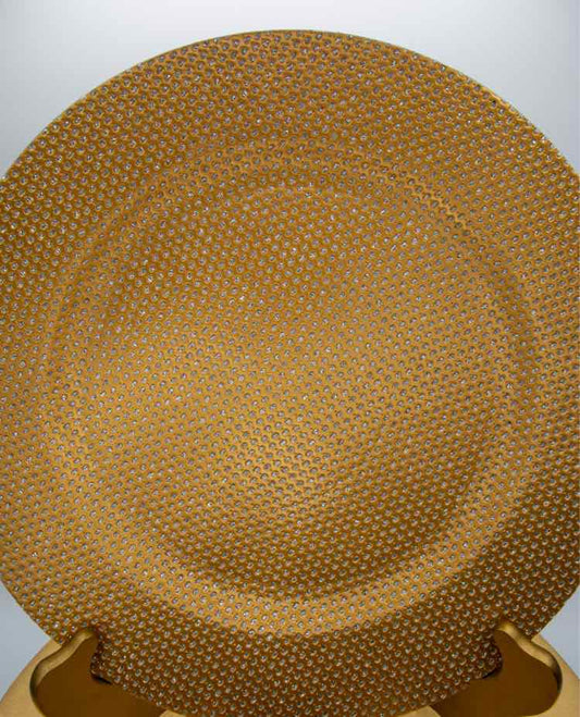 9 Gold Glizty Chargers