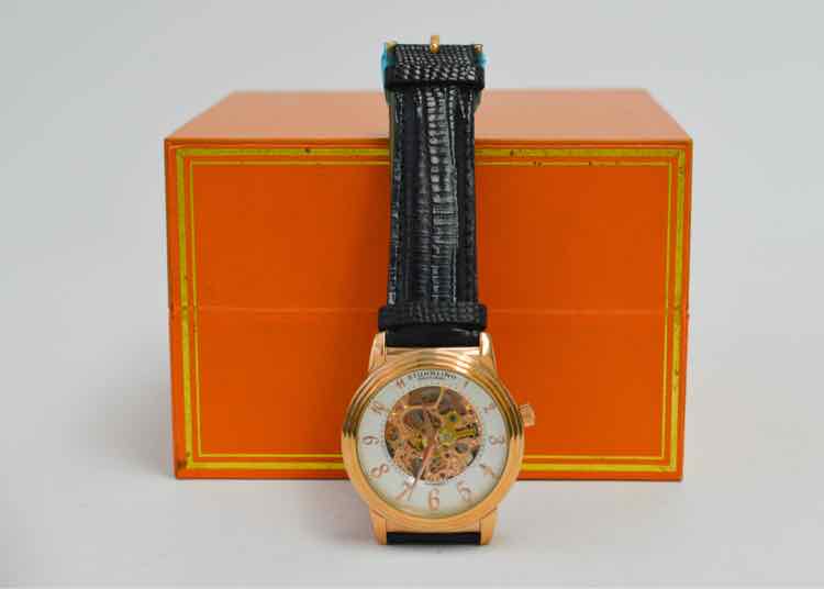 Stuhrling Delphi Automatic Skeleton Watch