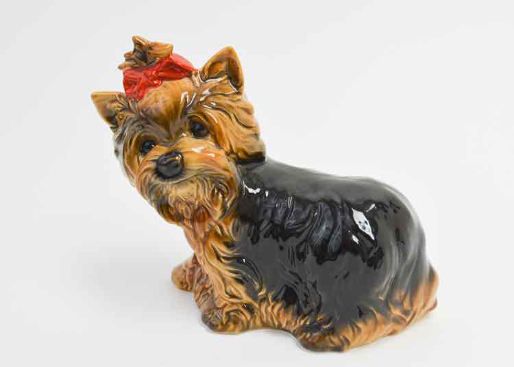 Vtg. Goebel Porcelain Yorkshire Terrier Figurine