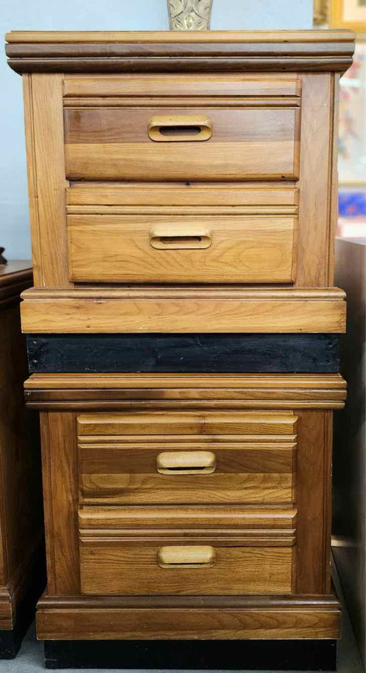 Pair of Oak Nightstands