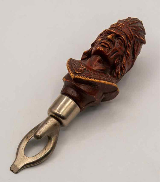 Vtg. Indian Chief Bottle Opener
