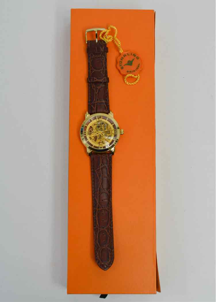 Stuhrling Men's Automatic Skeleton Watch