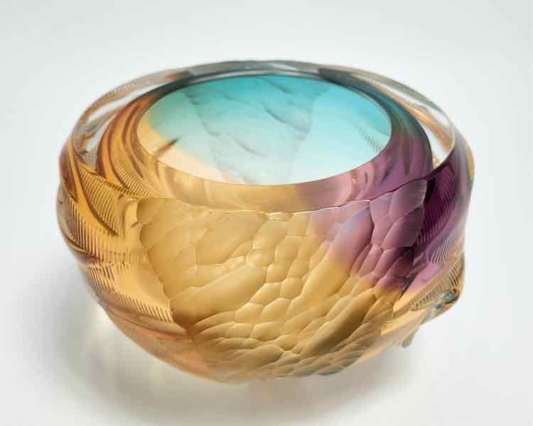 Leon Applebaum Glass Vase