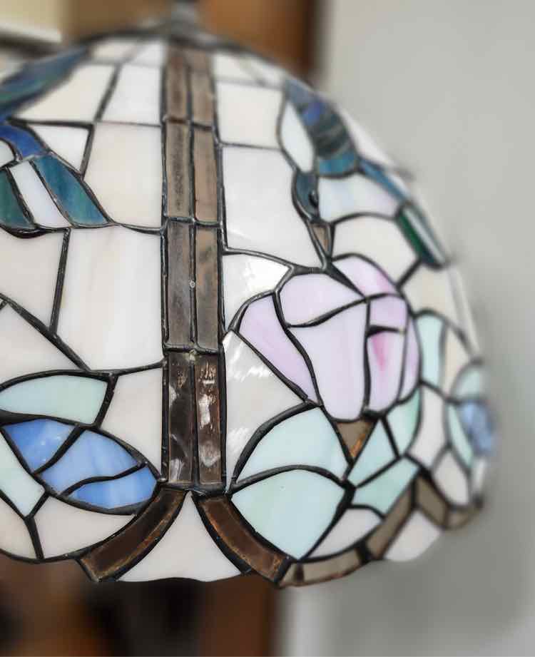 Rose Stained Glass Lamp