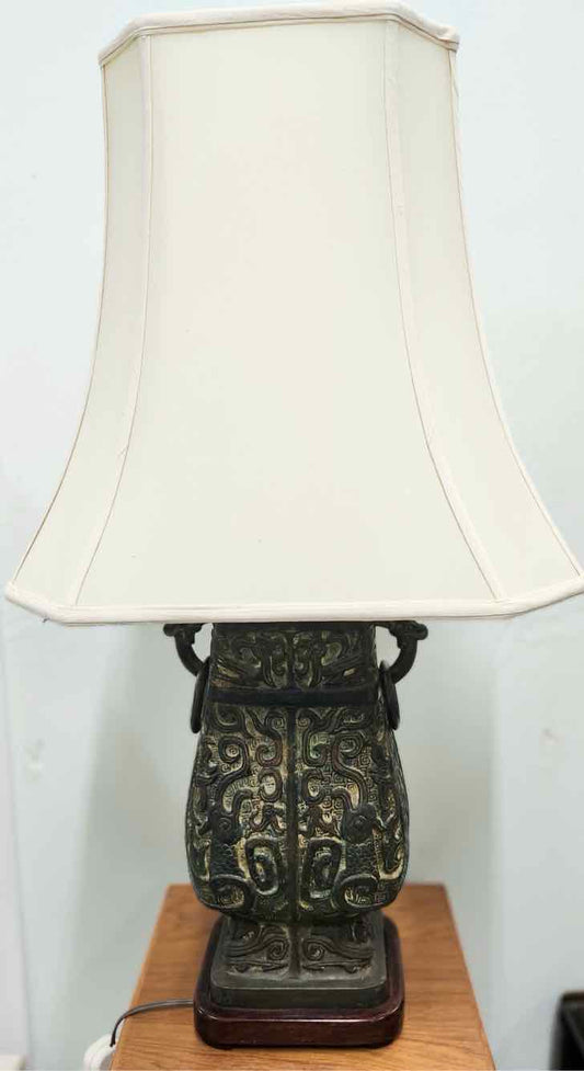 2-Handle Dragon/Bronze Lamp