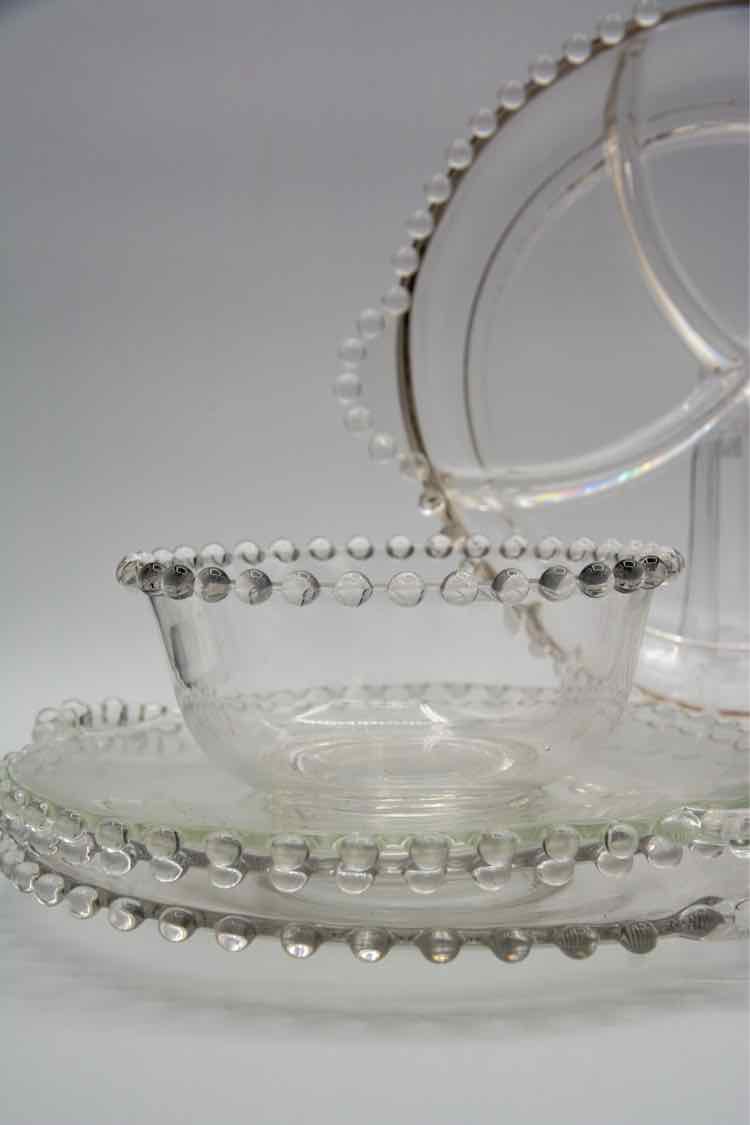 Set of 7 Candlewick Glassware