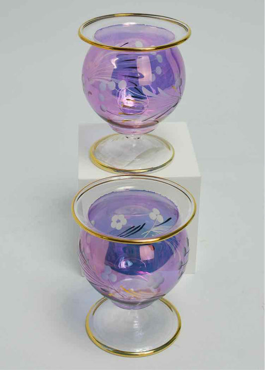 Etched Glass Goblets