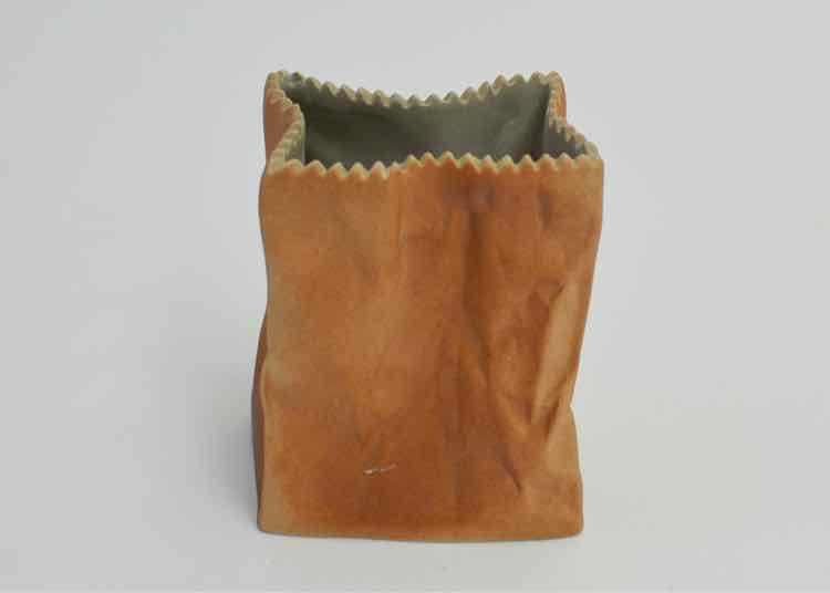 Rosenthal 'Paper Bag' Ceramic Vase