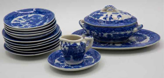 Miniature 15 Piece Japanese Little Hostess Dish Set