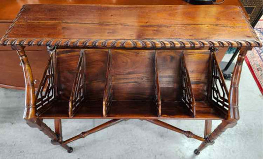 Mahogany Library Book Trough