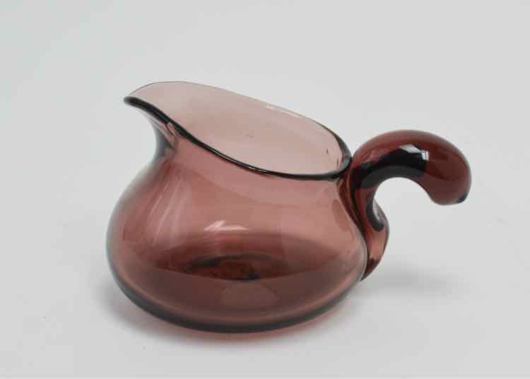 Blenko Amethyst Glass Squat Pitcher