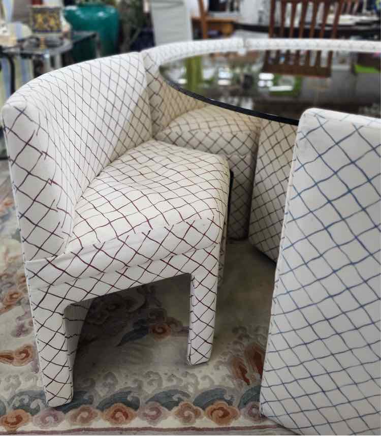 MCM Round Glass Table