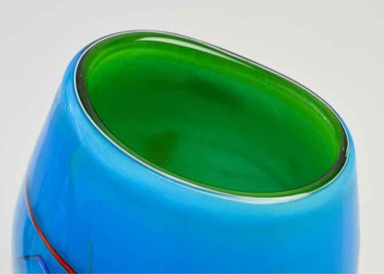 Blue Dale Tiffany 'Favarile' Vase