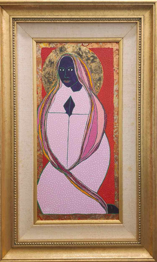 Art "Psychedelic Madonna" Mixed Media