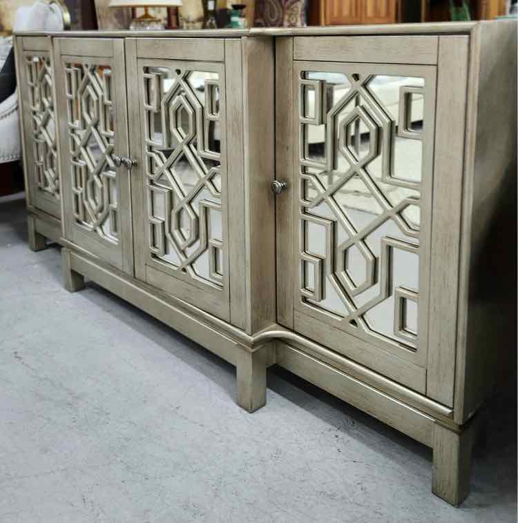 Glass Front Sideboard Cabinet