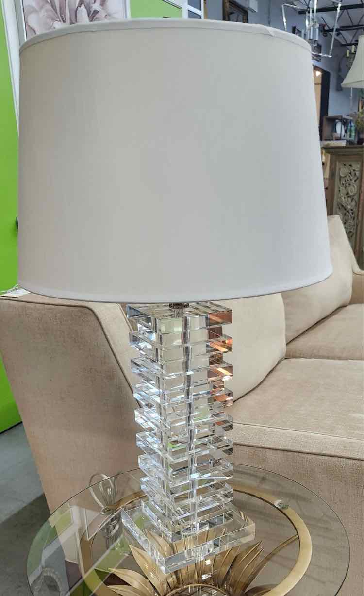 Pair of Crystal Lamps