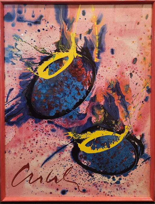 Art "Two Baskets" Lithograph by Chihuly