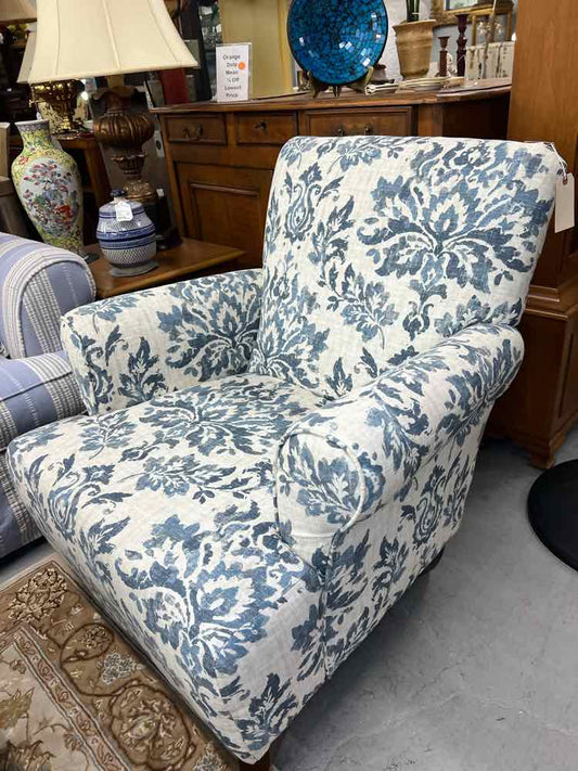 Blue Floral Chair