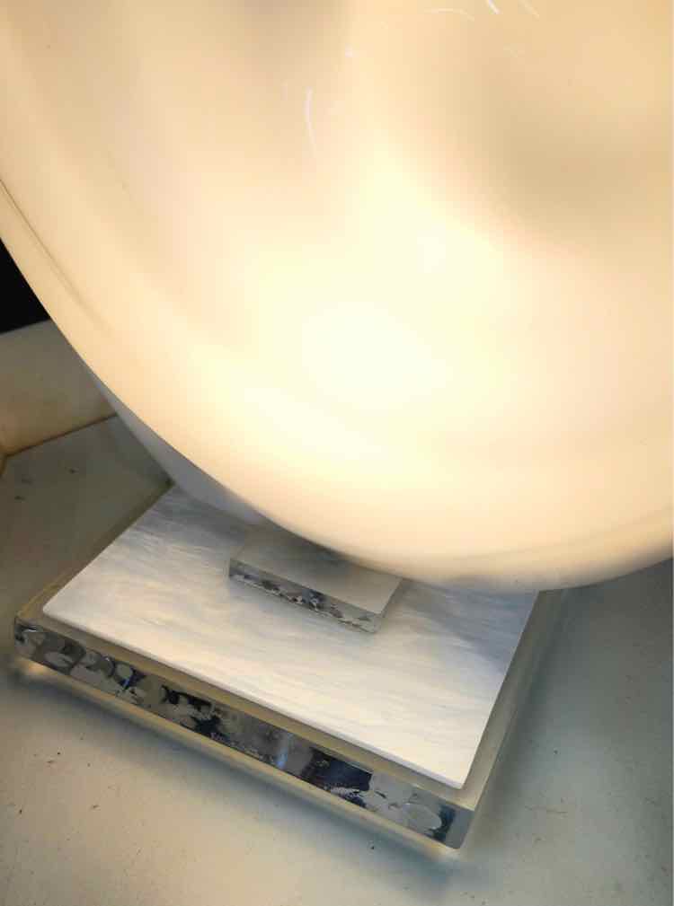 Vtg. Rougier Lucite Seashell Lamp