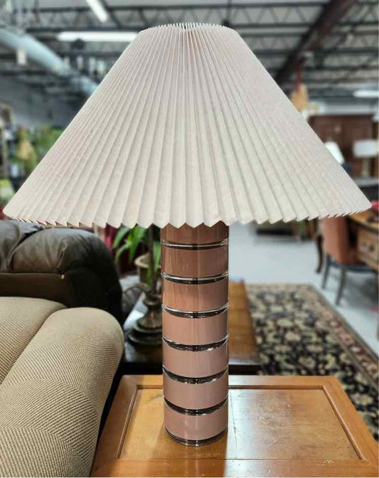 80's Optique Stacked Lucite Table Lamp