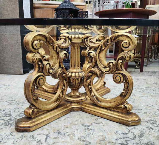 Louis XV Style Guilt Base Coffee Table
