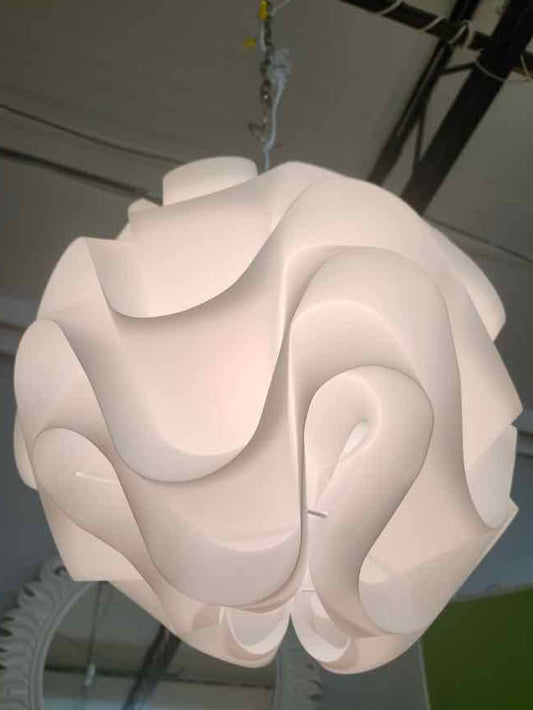 White Plastic Pendant Chandelier