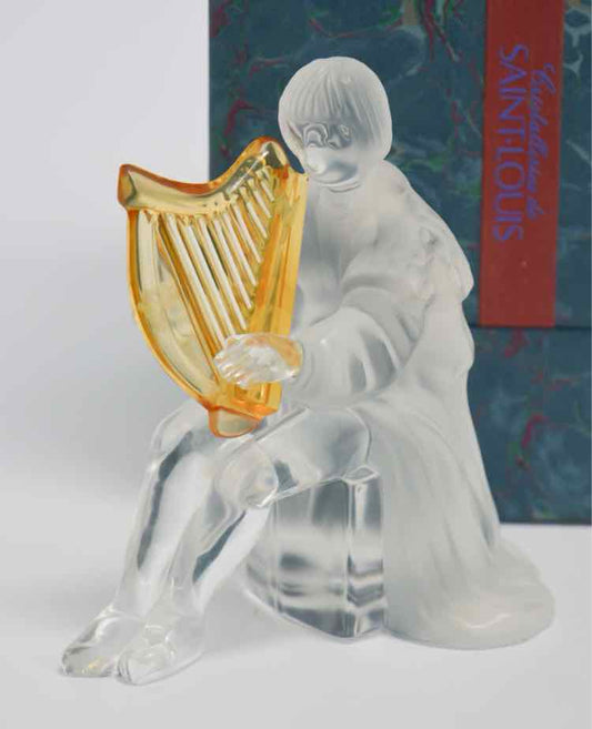 St.Louis France Harp Irish Crystal Figure