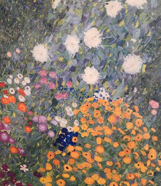 "Flower Garden Cottage" Print Gustav Klimt