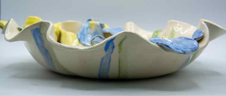 Ceramic Flower Edged Bowl