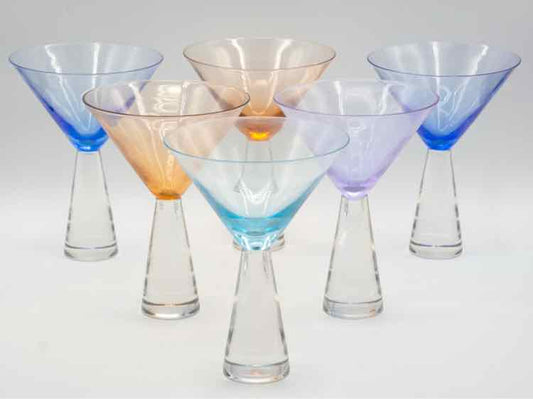MCM 6 piece Martini Glasses