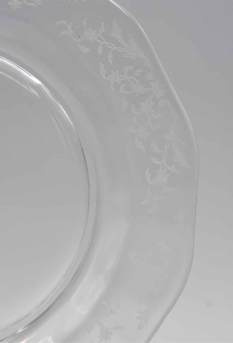Fostoria "Laffayette" Crystal Plates