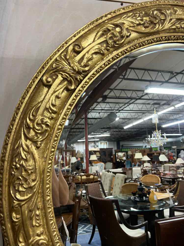 LaBarge Italian Round Gold Mirror