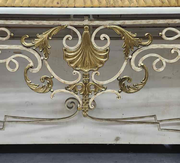 Marble Top w/Metal Base Entry Table