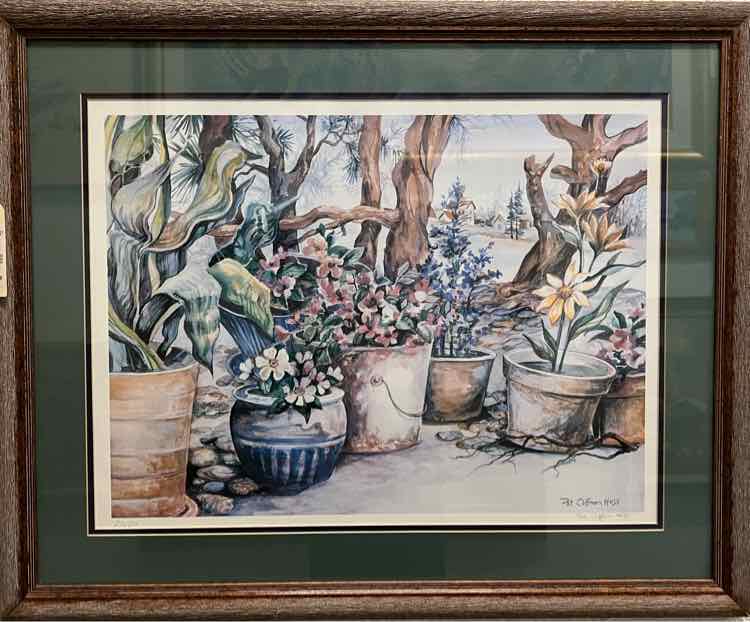 Art- 'Flower Pot' Still Life by Pat Coffman Auss